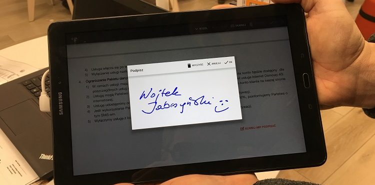 Nie trzeba papieru, żeby podpisać umowę z Orange