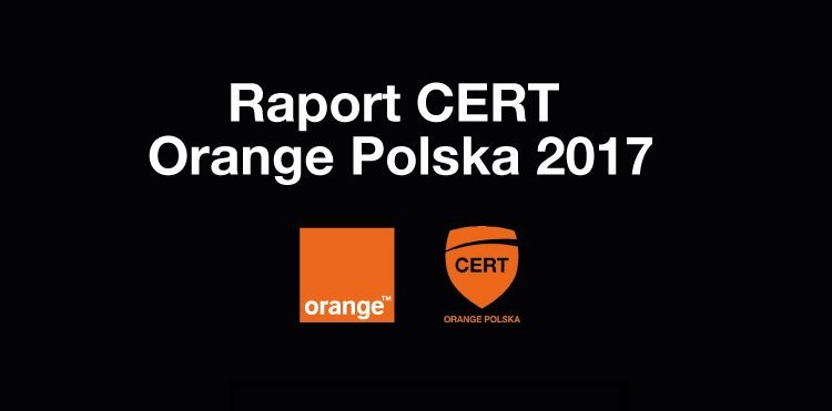 Nagłówek infografiki podsumowującej raport CERT Orange Polska 2017