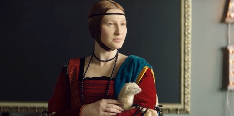 Dama z gronostajem w kolejnej kampanii Orange na Kartę