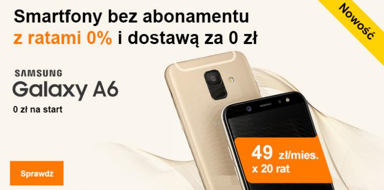 Nowość. Smartfony bez abonamentu, na raty 0% dla klientów Orange