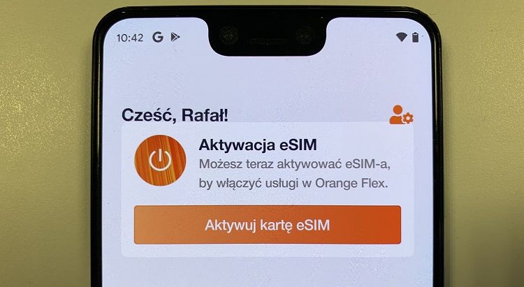 Google Pixel z eSIM w Orange Flex