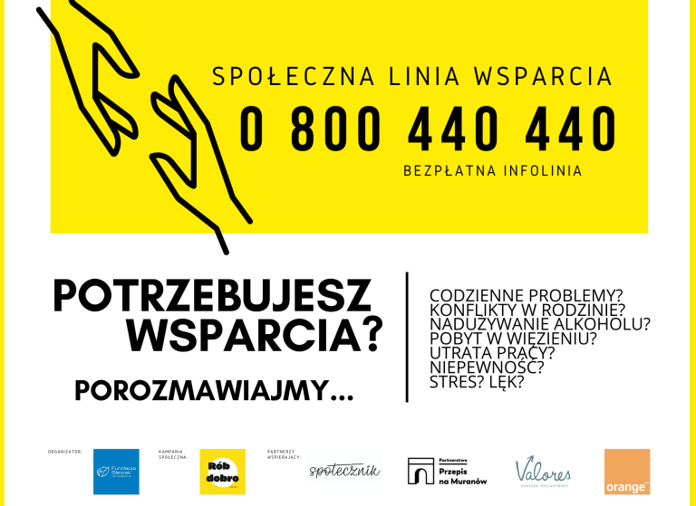 Społeczna Linia Wsparcia- plakat