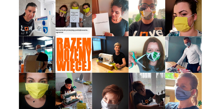 W czasach pandemii szyją, uczą i gotują dla innych. Nasi bohaterowie-wolontariusze Orange.