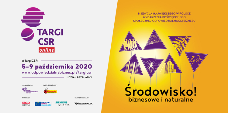 baner z napisem Targi CSR