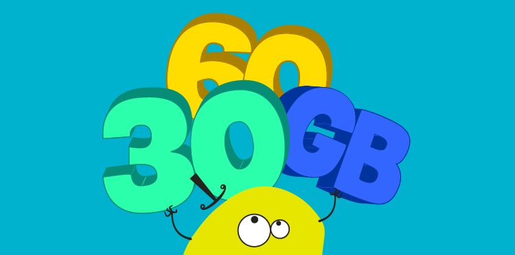 30 GB lub 60 GB extra od nju na wiosnę