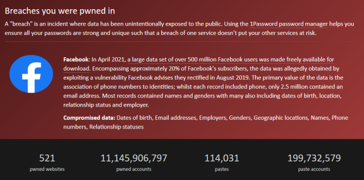 Wielki wyciek danych z Facebooka