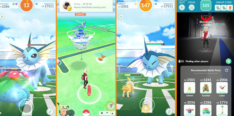 pokemon go gry mobilne raidy