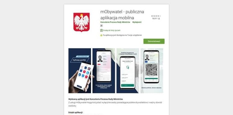 mObywatel jest tylko jeden