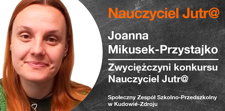 Nauczycielka etyki zwyciężczynią konkursu Nauczyciel Jutr@