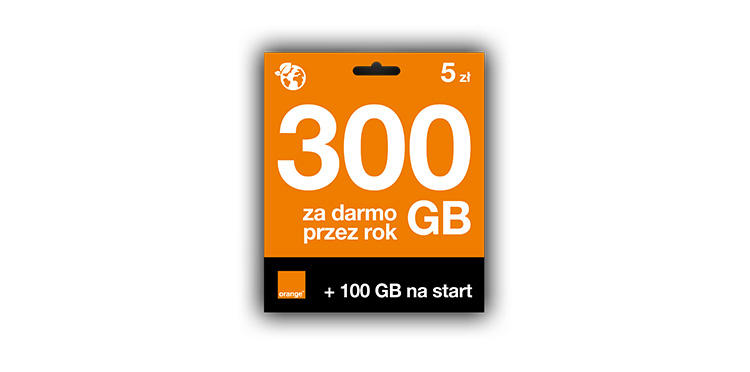 300 GB za darmo przez rok + 100 GB na start