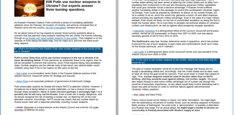 Straszą wojną atomową? To (tylko?) groźny trojan