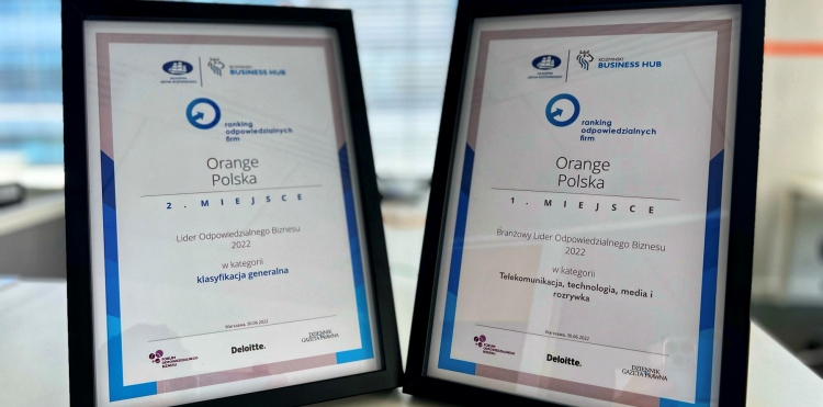 Działania CSR Orange docenione